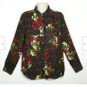 KUT FROM THE KLOTH Button Down Shirt Top 2329E1M